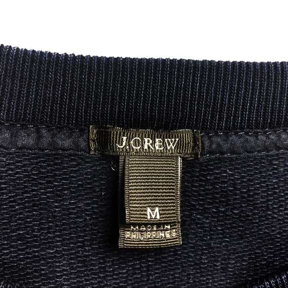 J. Crew Eyelet Sweatshirt pullover 100% cotton M - Picture 2 of 7